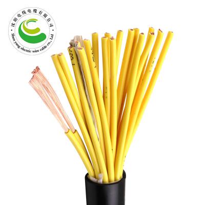 20芯  ZR-YJV 20*0.5mm?--20*2.5mm? 铜芯聚氯乙烯绝缘聚乙烯护套节制软电缆  铜芯电缆