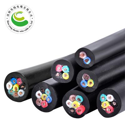 7芯  ZR-YJV 7*0.5mm?--7*2.5mm? 铜芯聚氯乙烯绝缘聚乙烯护套节制软电缆  铜芯电缆