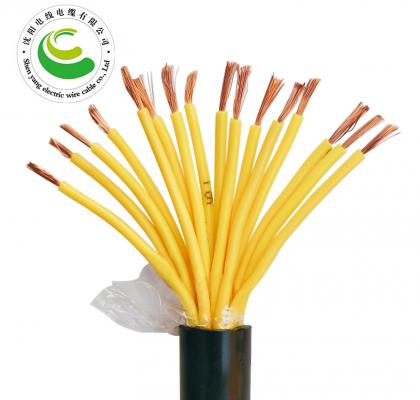 16芯  ZR-YJV 16*0.5mm?--16*2.5mm? 铜芯聚氯乙烯绝缘聚乙烯护套节制软电缆  铜芯电缆